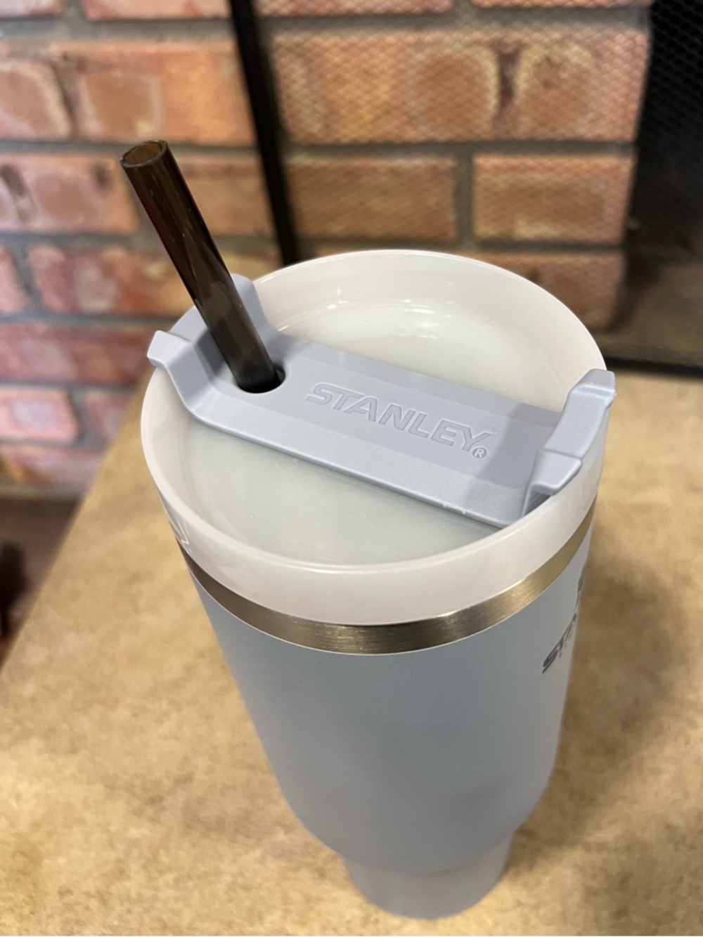 Stanley Quencher H2.0 40oz Chambray Blue Tumbler Cup w/ Handle & Straw - Picture 5 of 6